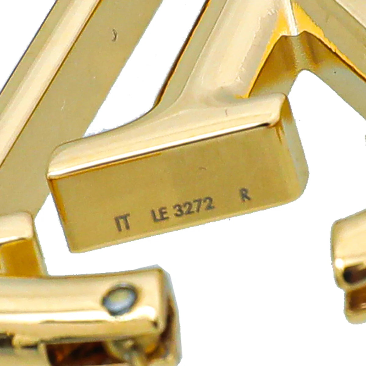 Louis Vuitton Gold Louise Hoop GM Earrings