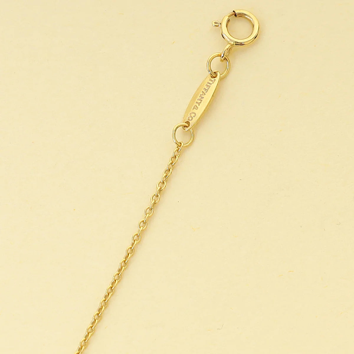 Tiffany & Co. 18K Yellow Gold Elsa Peretti® Open Heart Pendant Necklace