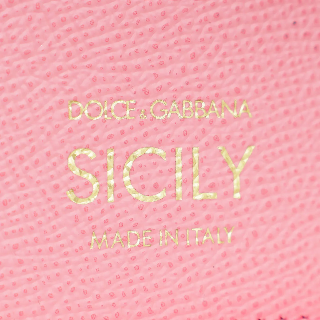 Dolce & Gabbana Pink Sicilty Bag W/ Scarf