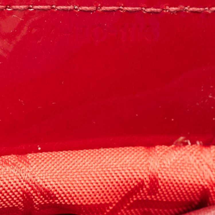 Dior Red Cannage Patent Leather Medium Lady Dior Tote