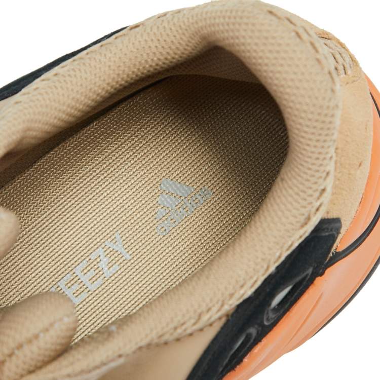 Yeezy x Adidas Multicolor Mesh And Suede Boost 700 Enflame Amber Sneakers Size 43 1/3