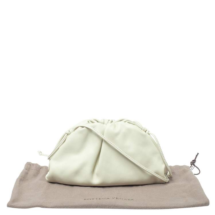 Bottega Veneta Ivory Leather Mini Pouch Bag
