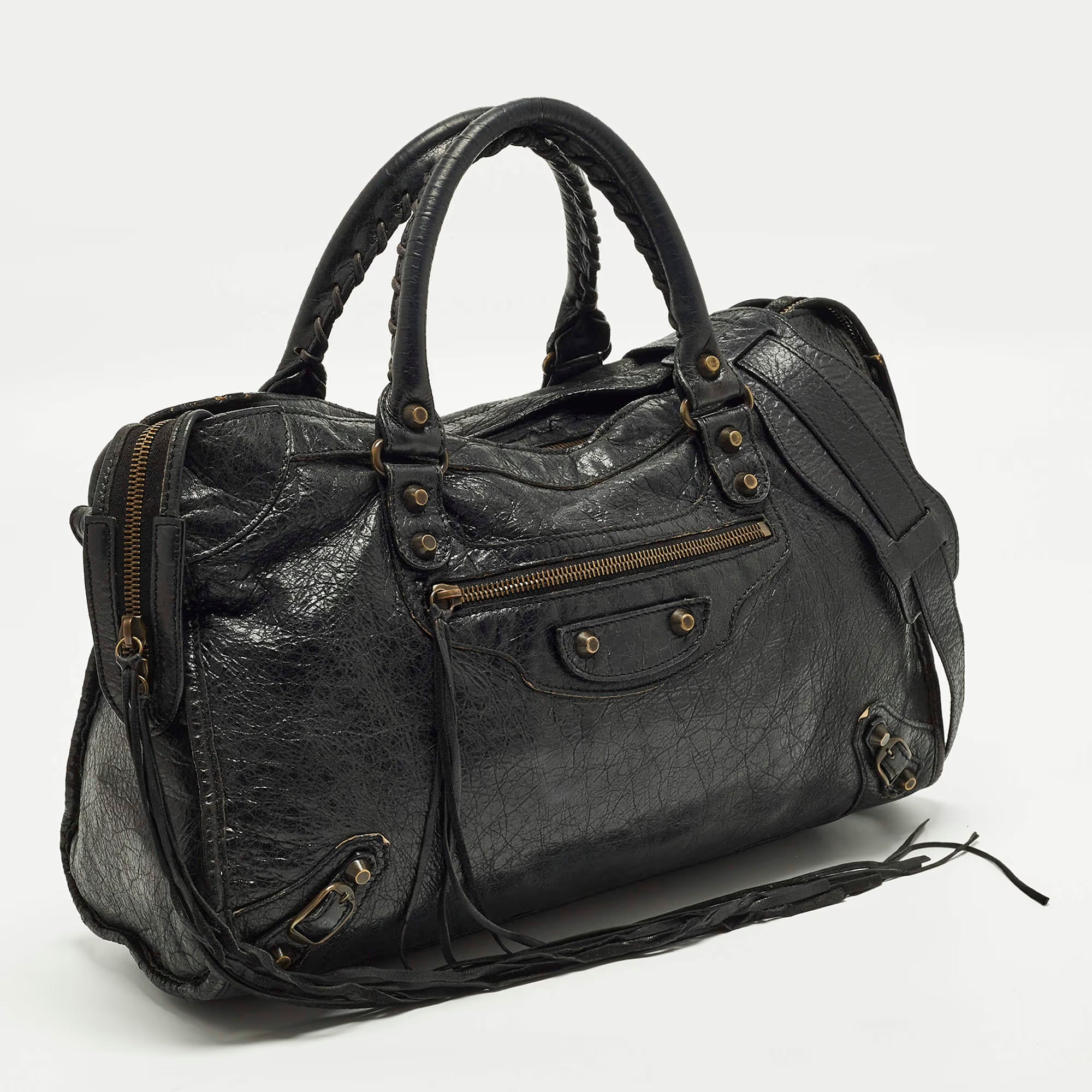 Balenciaga Classic City Black Leather Bag