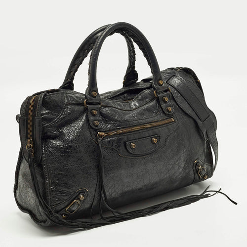 Balenciaga Classic City Black Leather Bag