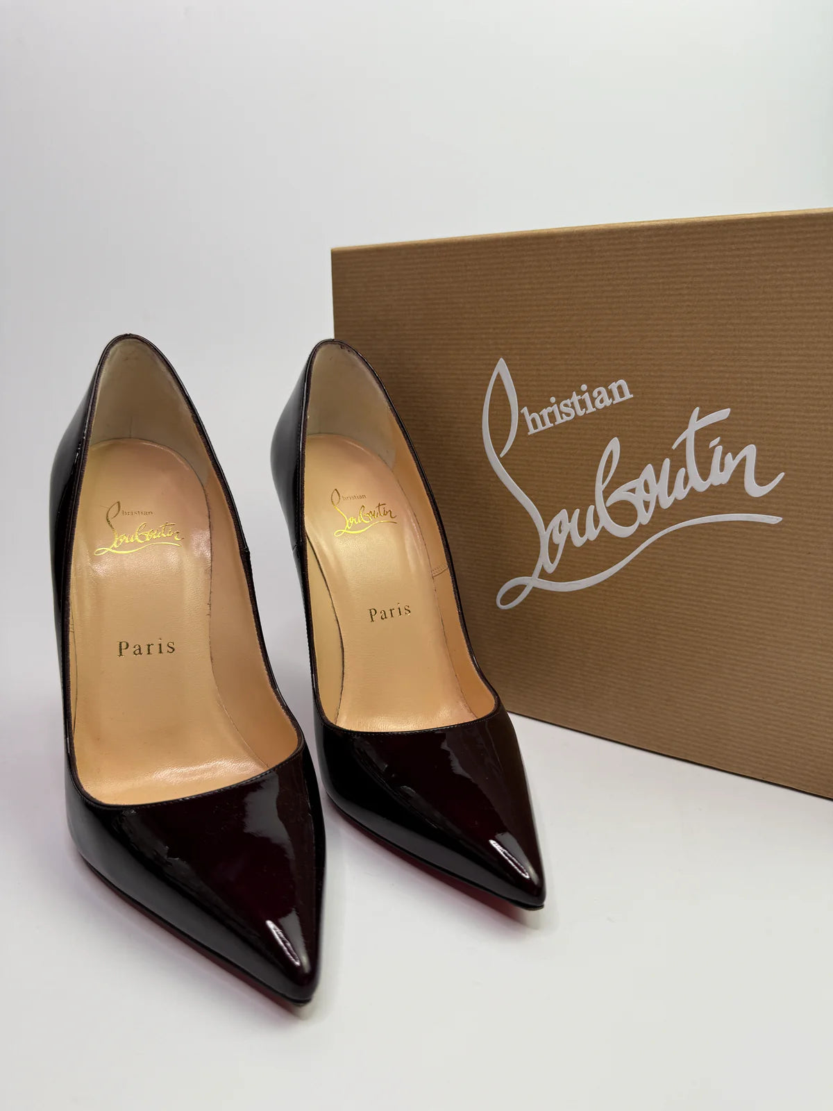 CHRISTIAN LOUBOUTIN SO KATE 120 IN ROUGE NOIR (SIZE 37.5/UK4.5)