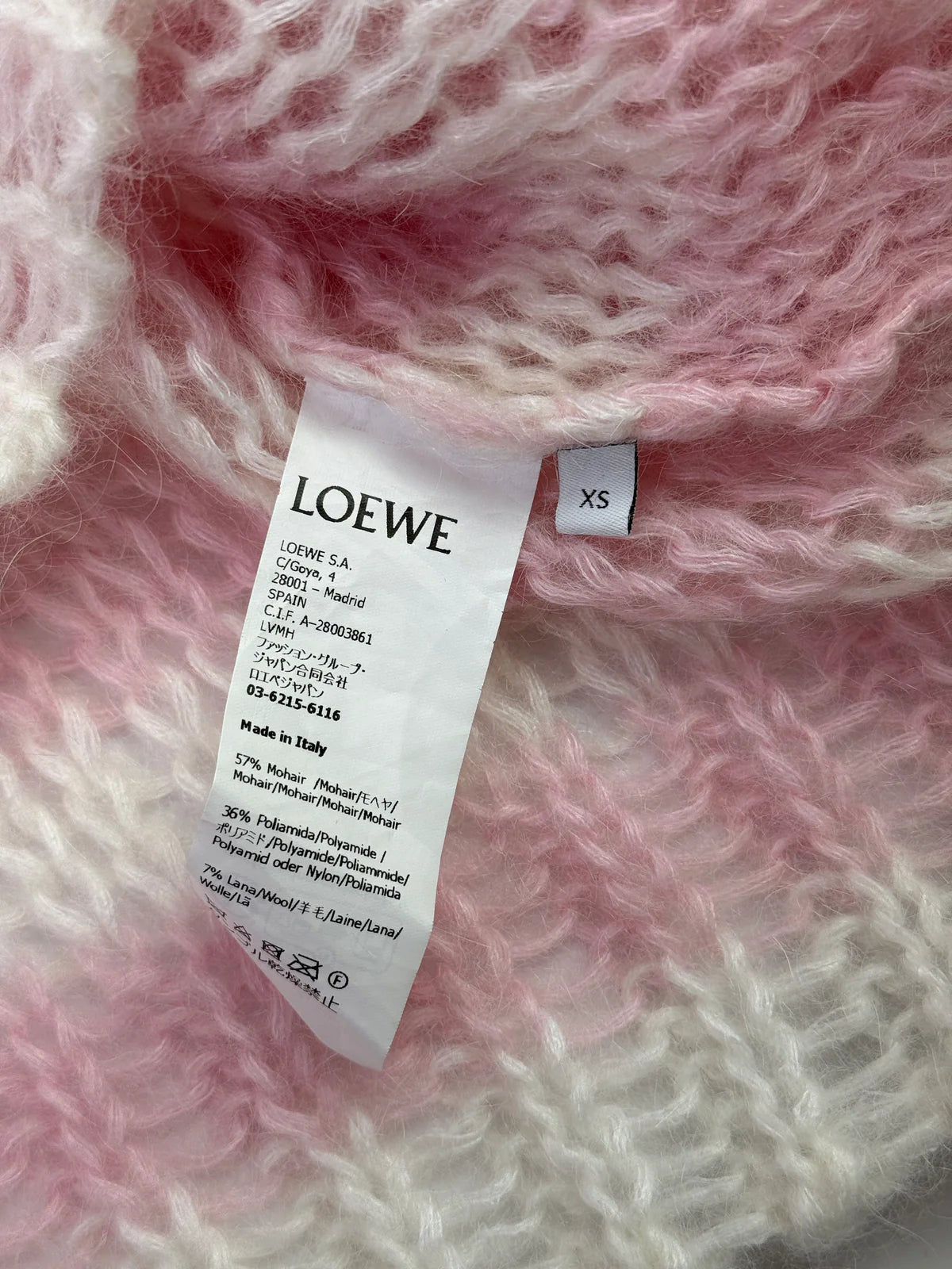 LOEWE ANAGRAM SWEATER (SIZE XS / UK6)