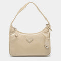 Prada Beige Nylon Mini Re-Edition 2000 Shoulder Bag