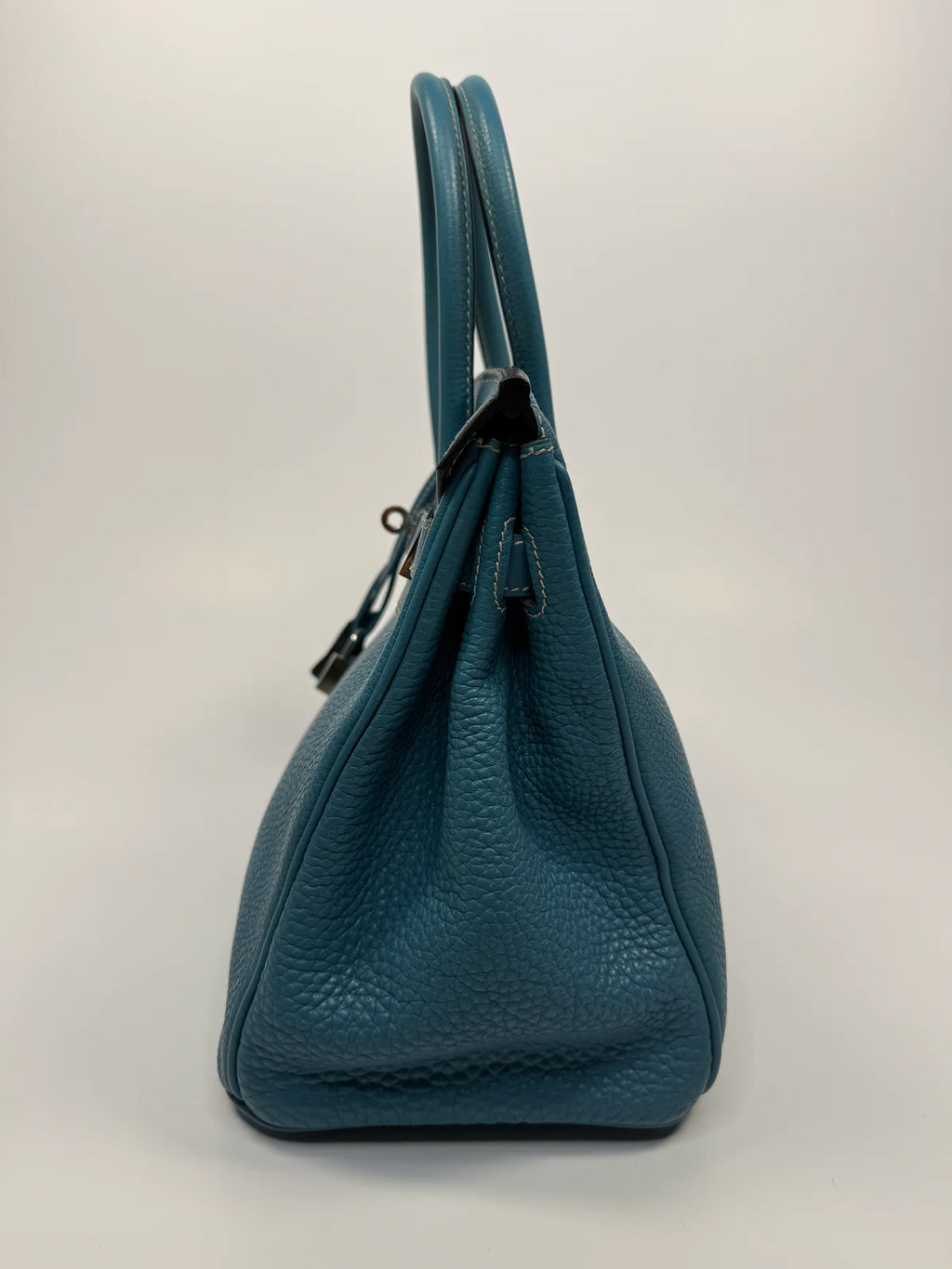 HERMÈS BIRKIN 30 IN BLUE JEAN TOGO LEATHER WITH PHW