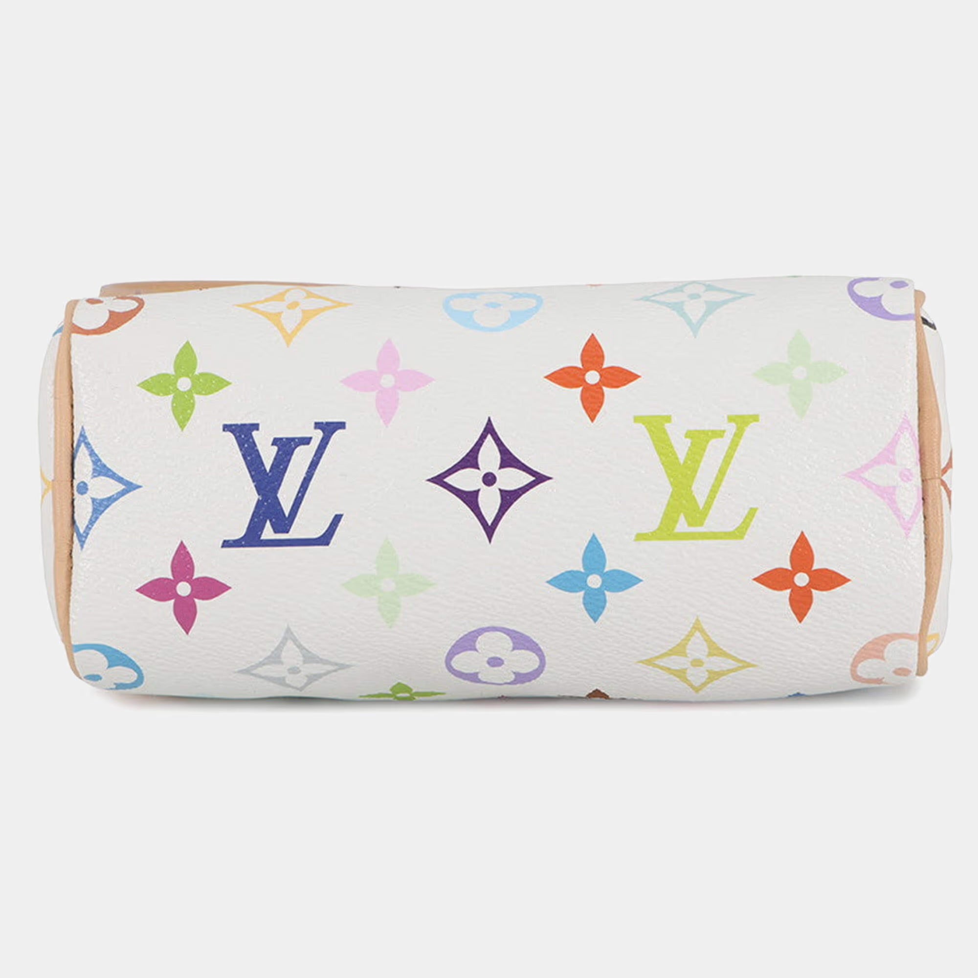 Louis Vuitton Lv Tm Nano Speedy White/Multicolor Monogram Multicolor Size 16