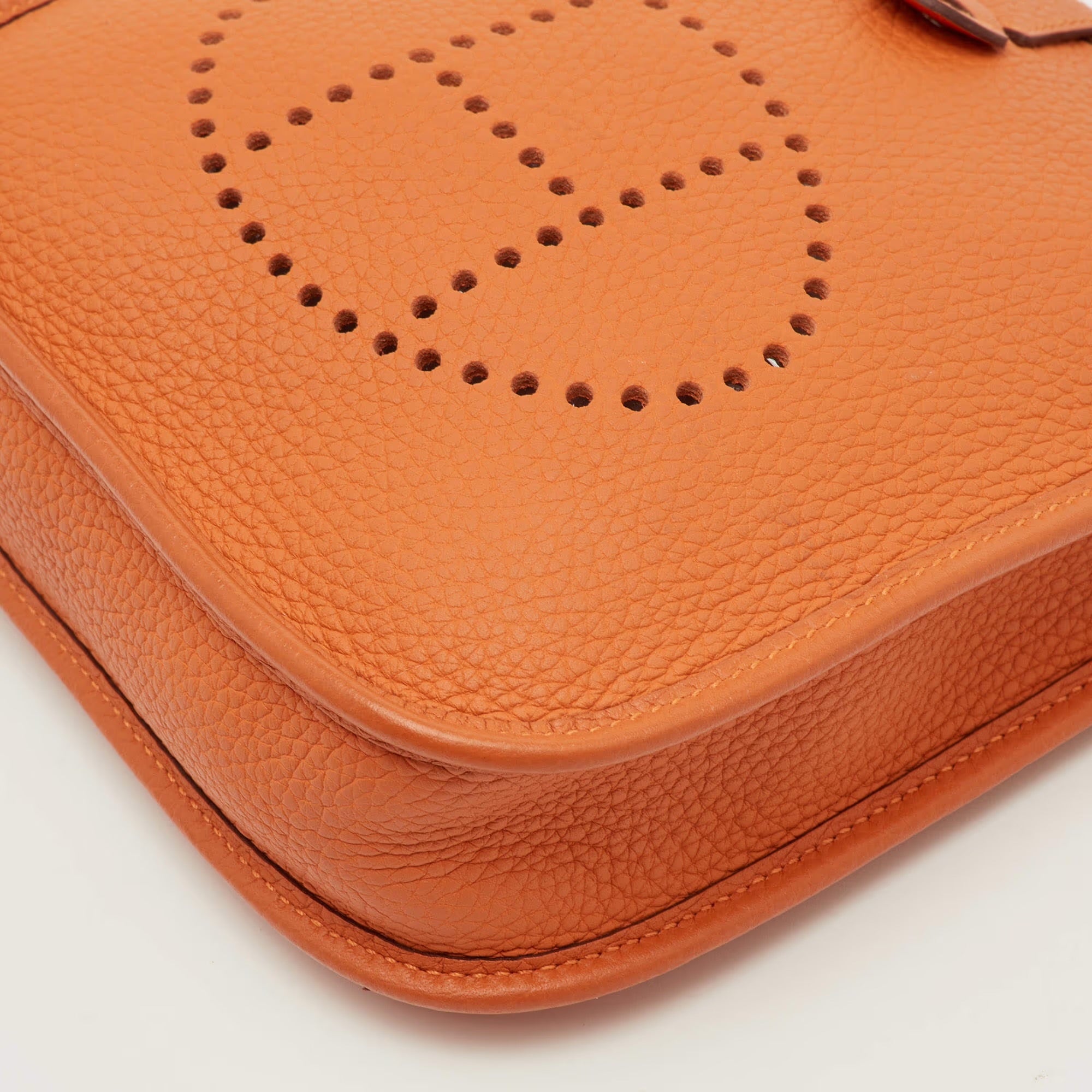 Hermes Evelyne Amazone TPM 16 Mango Taurillon Clemence Leather Crossbody Bag