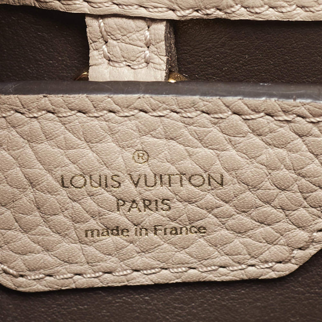 Louis Vuitton Capucines BB Beige Leather Bag
