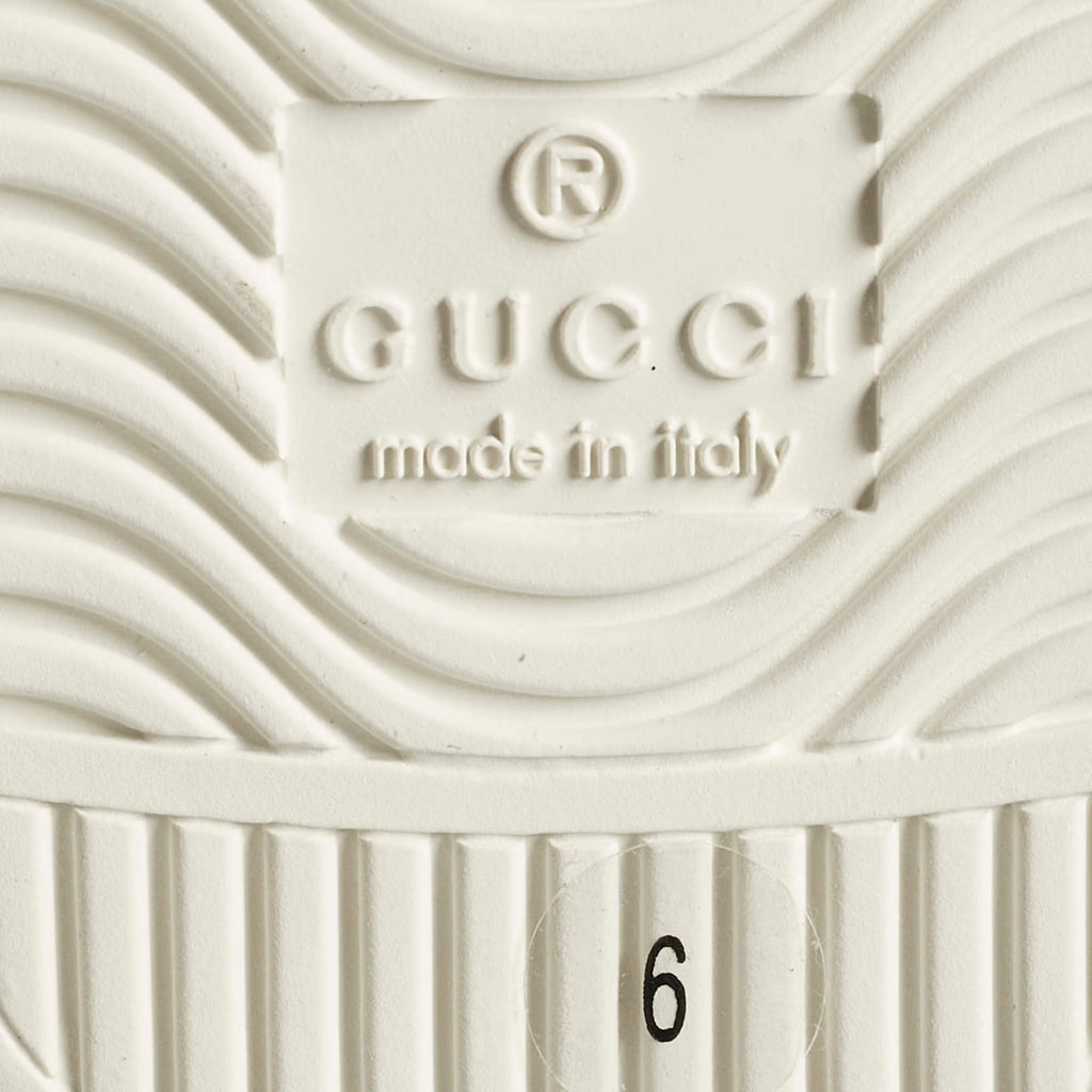 Gucci Ace Size 40 White Leather Lace Up Sneakers