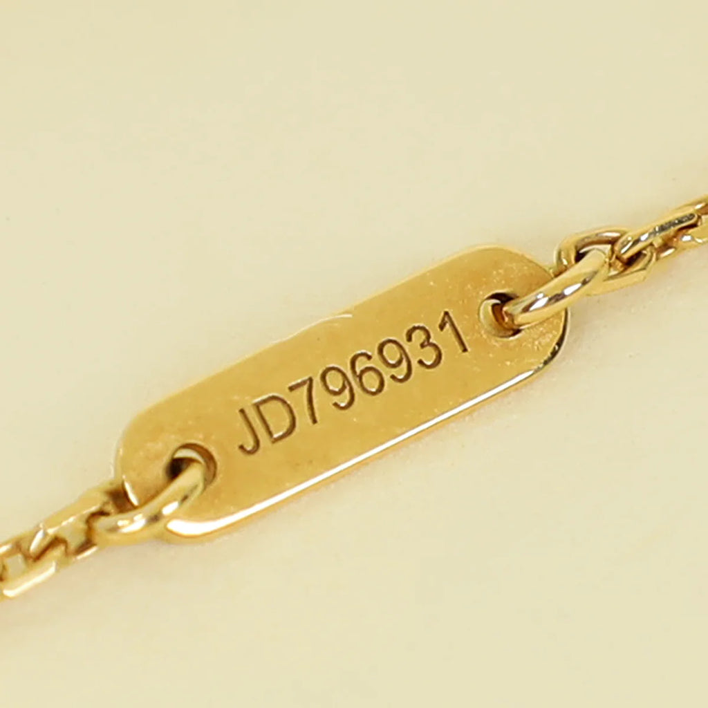 Van Cleef & Arpels 18K Yellow Gold MOP Sweet Alhambra Pendant Necklace