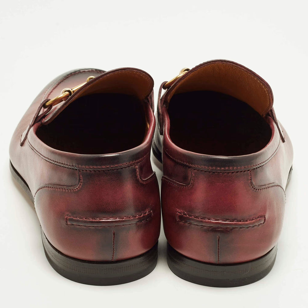 Gucci Jordaan Size 40.5 Brown Two-Tone Leather Loafers