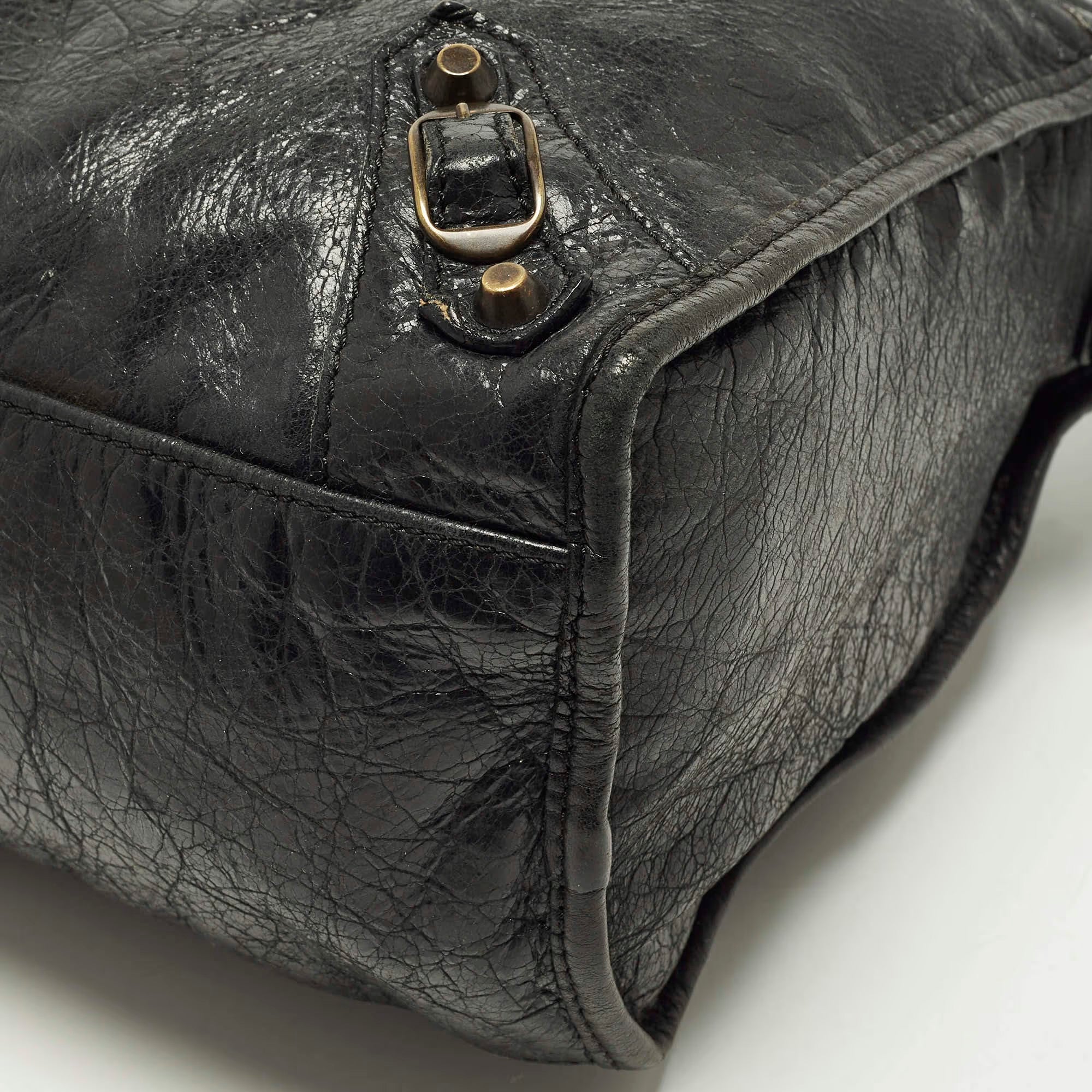 Balenciaga Classic City Black Leather Bag