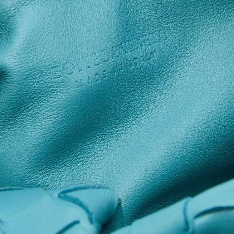 Bottega Veneta Blue Leather Mini BV Jodie Bag