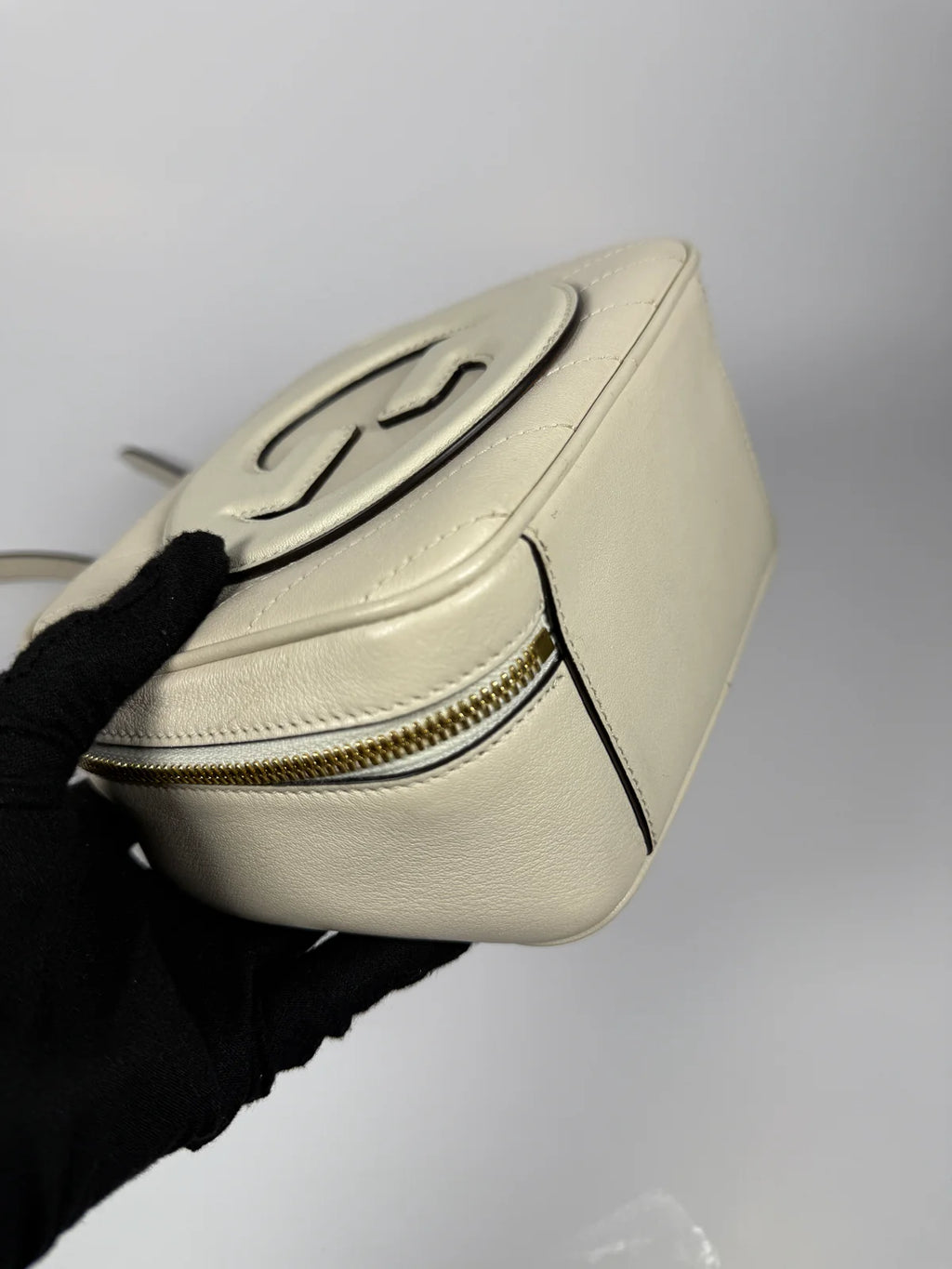 GUCCI BLONDIE LEATHER TOP HANDLE BAG