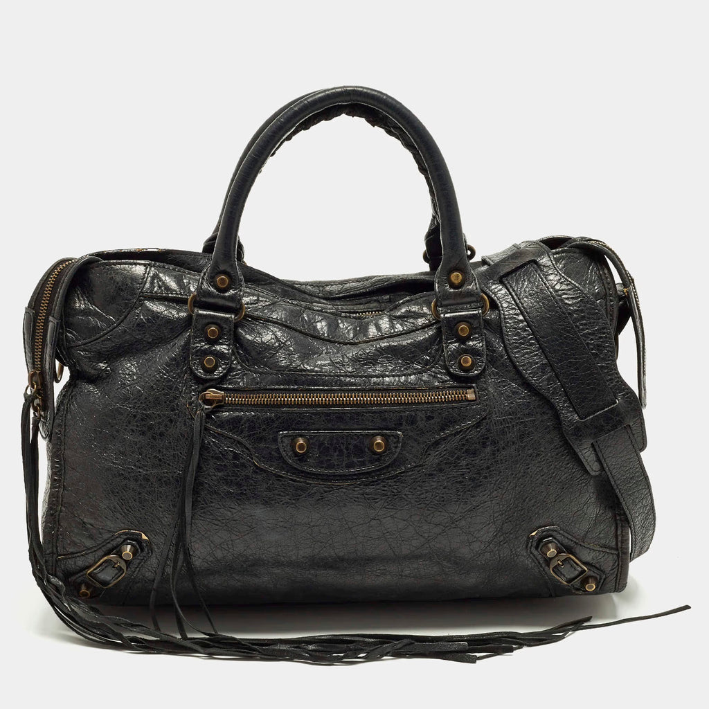 Balenciaga Classic City Black Leather Bag