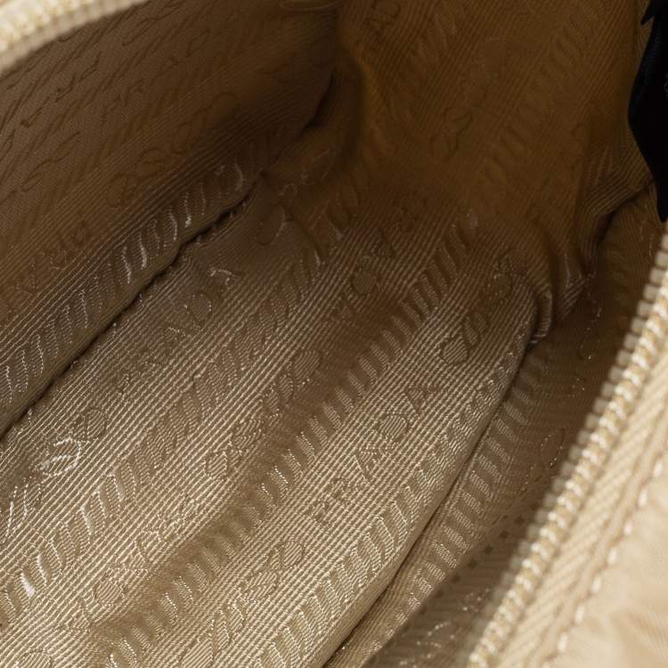 Prada Beige Nylon Mini Re-Edition 2000 Shoulder Bag