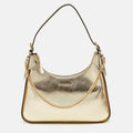 Michael Kors Gold Leather Large Wilma Chain Hobo