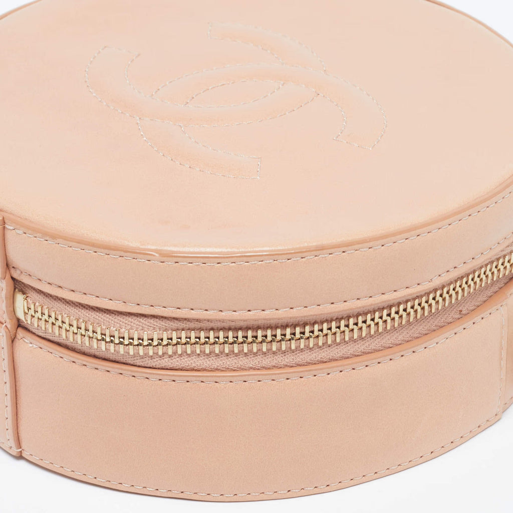 Chanel Round as Earth Peach Leather Bag