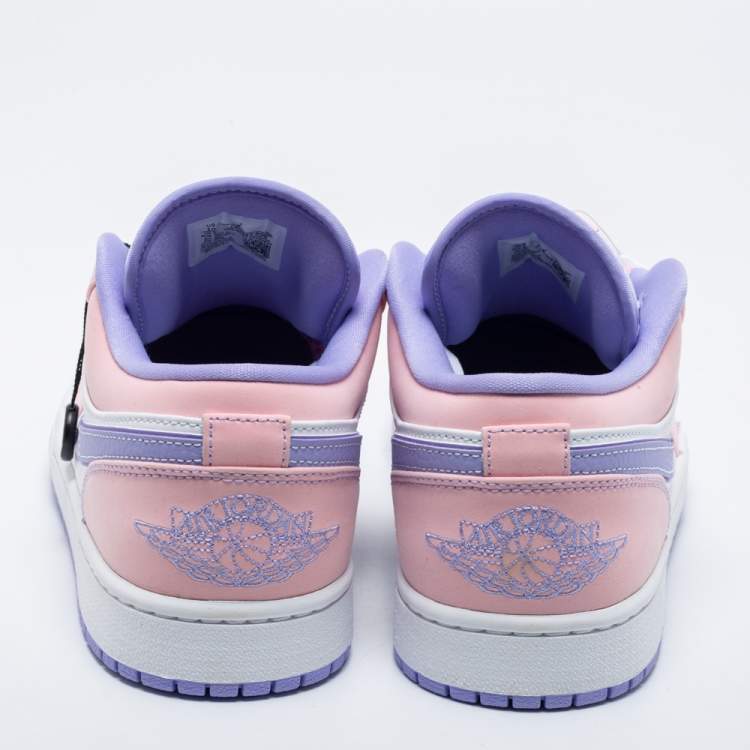 Air Jordans Multicolor Leather Jordan 1 Low Sneakers Size 44