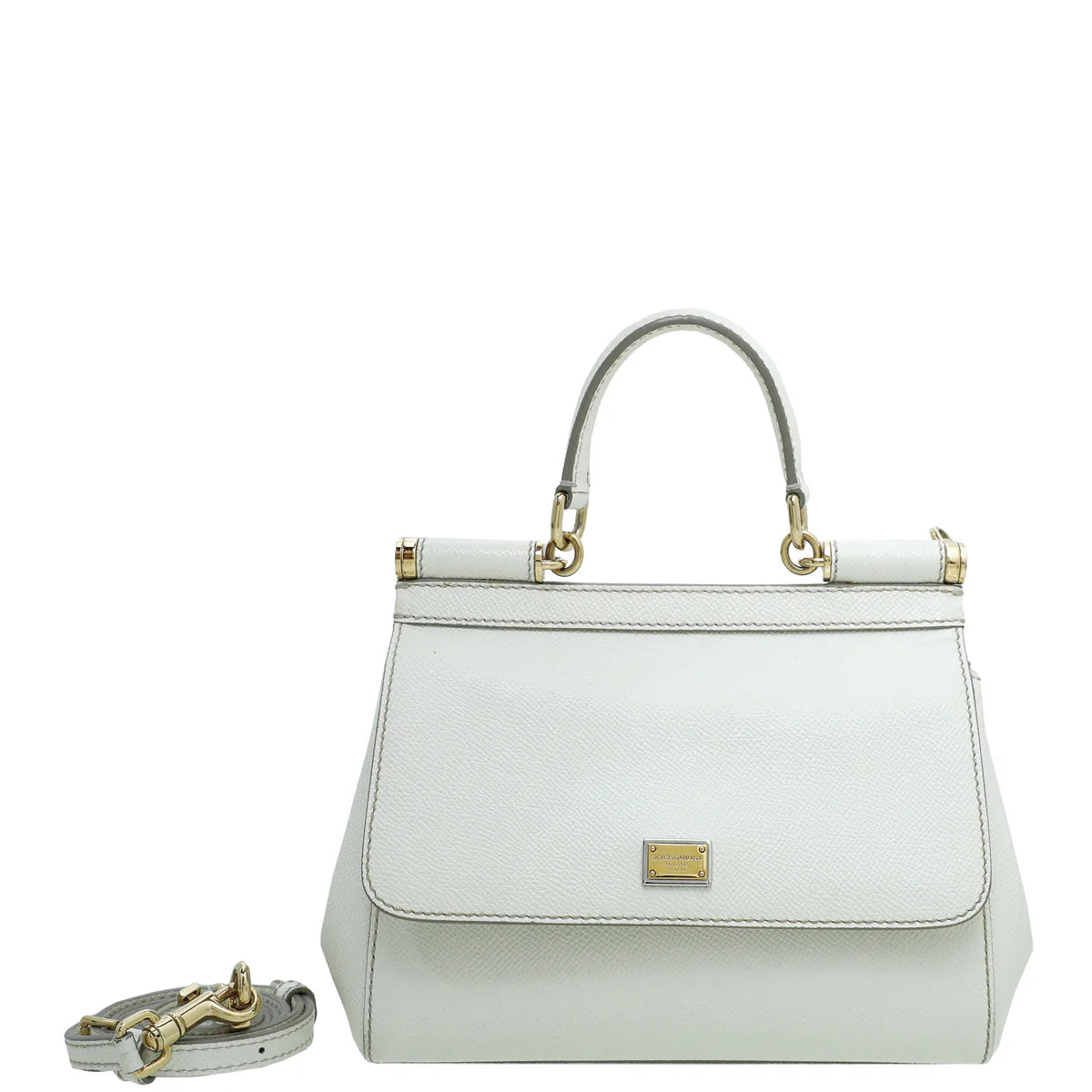 Dolce & Gabbana White Sicily Small Bag