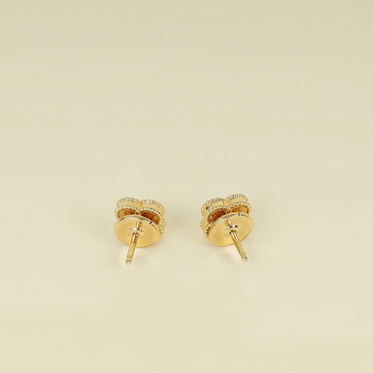 Van Cleef & Arpels 18K Yellow Gold Sweet Alhambra MOP Earstuds