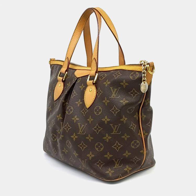 Louis Vuitton Brown Coated Canvas and Leather Monogram Palermo Pm