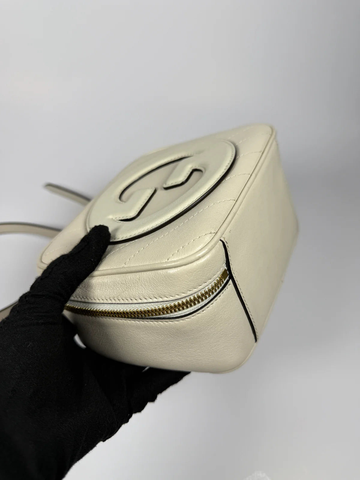 GUCCI BLONDIE LEATHER TOP HANDLE BAG
