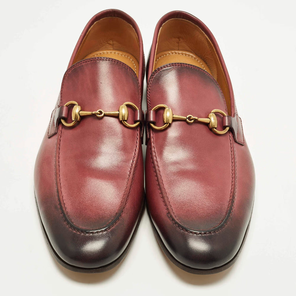 Gucci Jordaan Size 40.5 Brown Two-Tone Leather Loafers