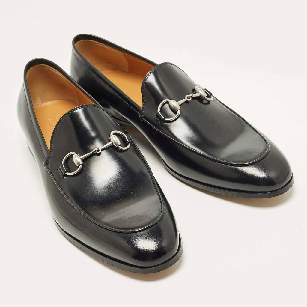 Gucci Horsebit Size 46 Black Leather Loafers