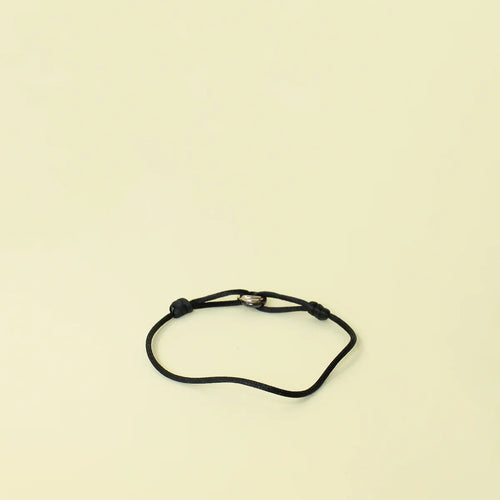 Cartier 18K Trinity White Gold Black Ceramic Cord Bracelet