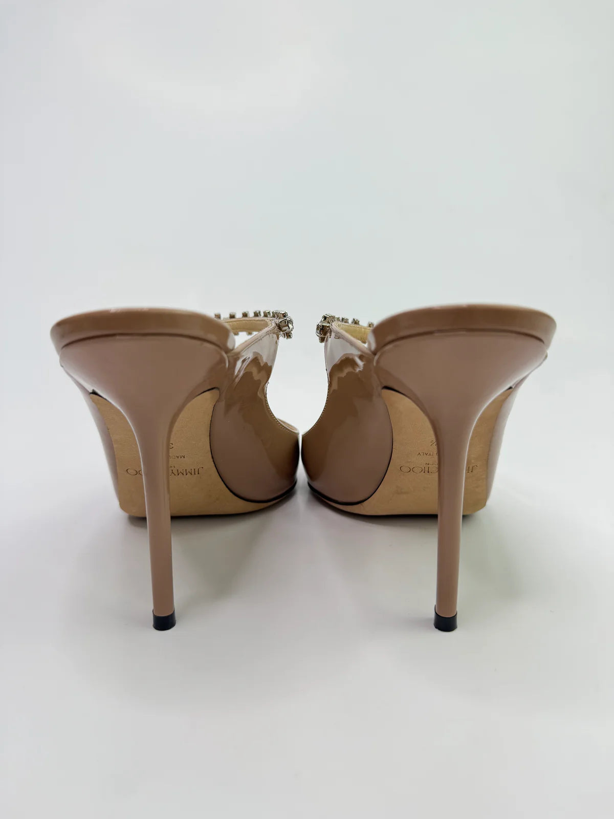 JIMMY CHOO BING 100 MULES (SIZE 39.5/UK6.5)