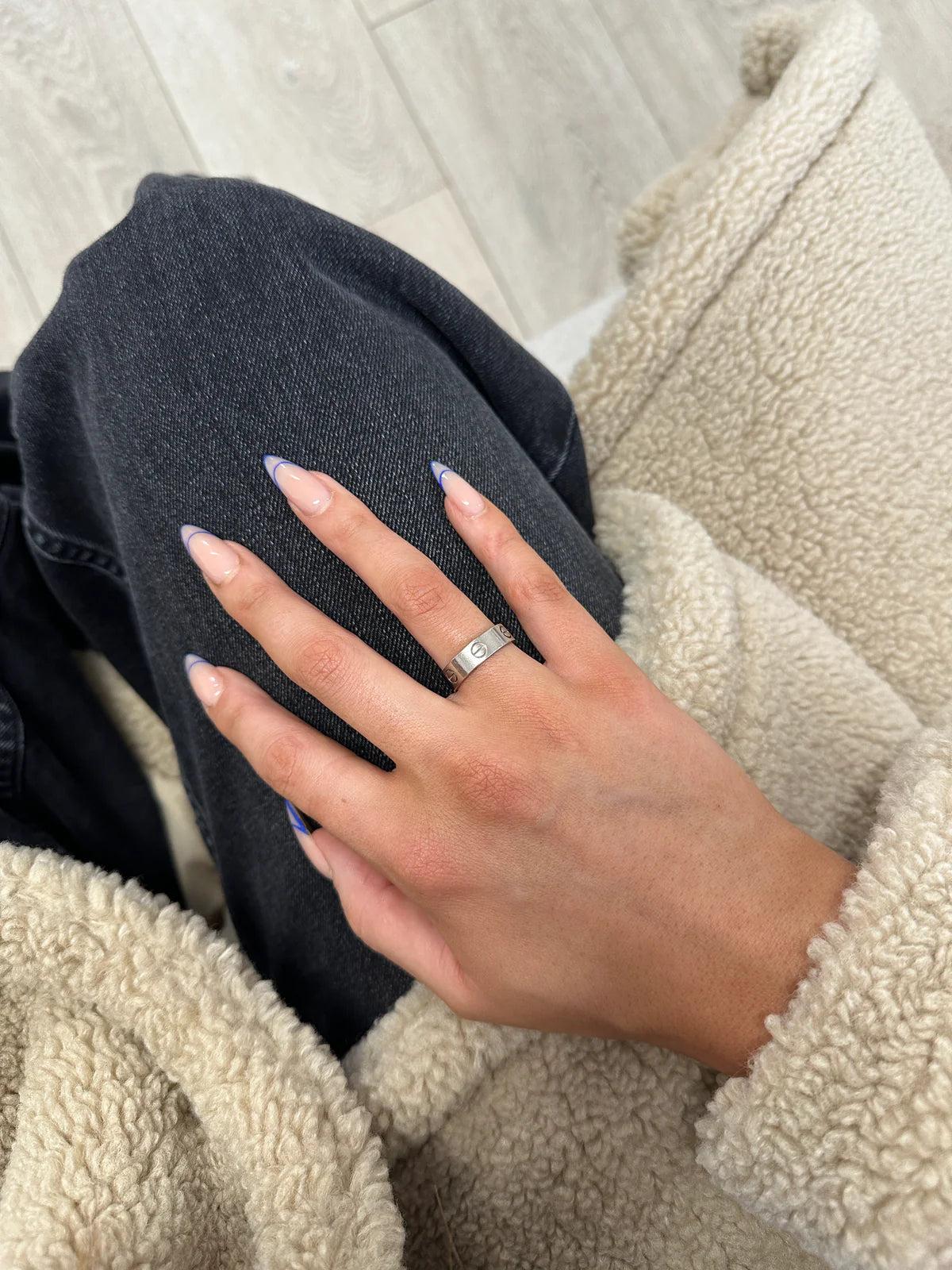 CARTIER LOVE RING IN 18CT WHITE GOLD (SIZE 55)