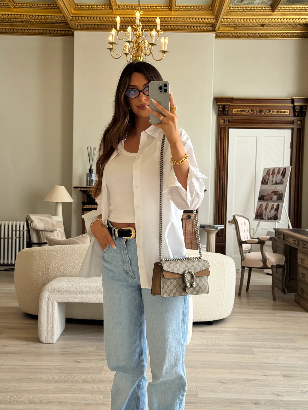 Authentic GUCCI DIONYSUS GG SMALL SHOULDER BAG