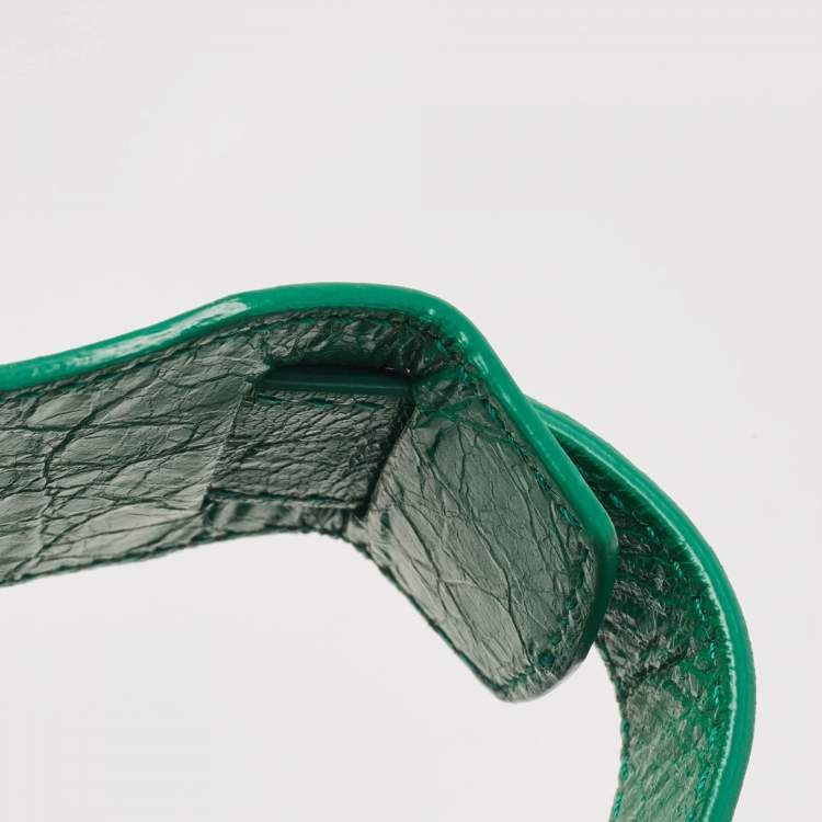 Balenciaga Green Leather Small Classic City RH Tote